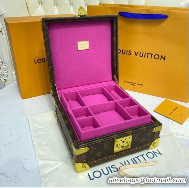 Top Quality Louis Vuitton Monogram Canvas NICE JEWELRY CASE M47120 Rose