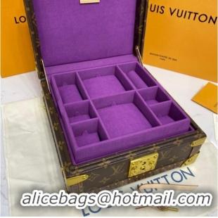 Best Product Louis Vuitton Monogram Canvas NICE JEWELRY CASE M47120 purple