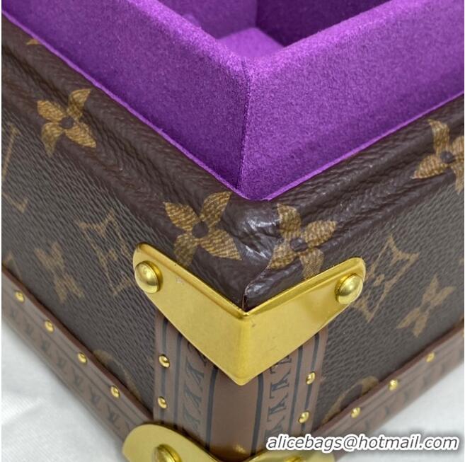 Best Product Louis Vuitton Monogram Canvas NICE JEWELRY CASE M47120 purple