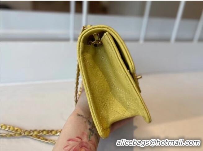 Chic Reproduction Chanel cross-body bag AS2356 yellow