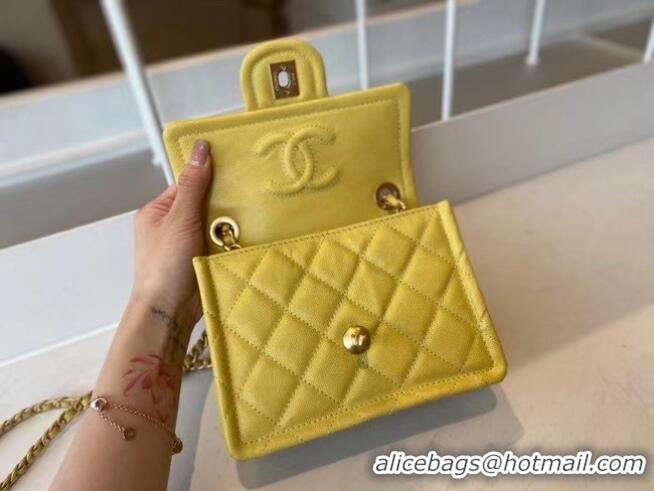 Chic Reproduction Chanel cross-body bag AS2356 yellow