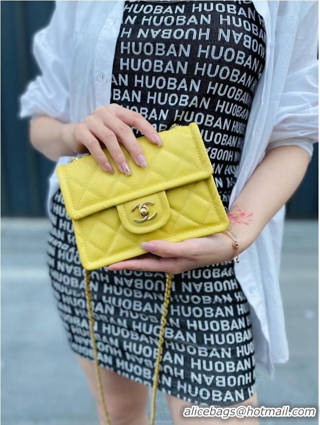 Chic Reproduction Chanel cross-body bag AS2356 yellow