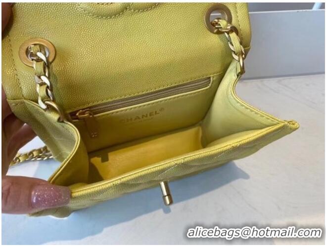 Chic Reproduction Chanel cross-body bag AS2356 yellow