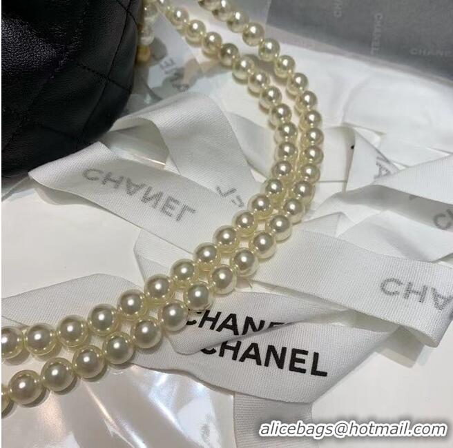 Good Quality Chanel mini drawstring bag AS2529 Black