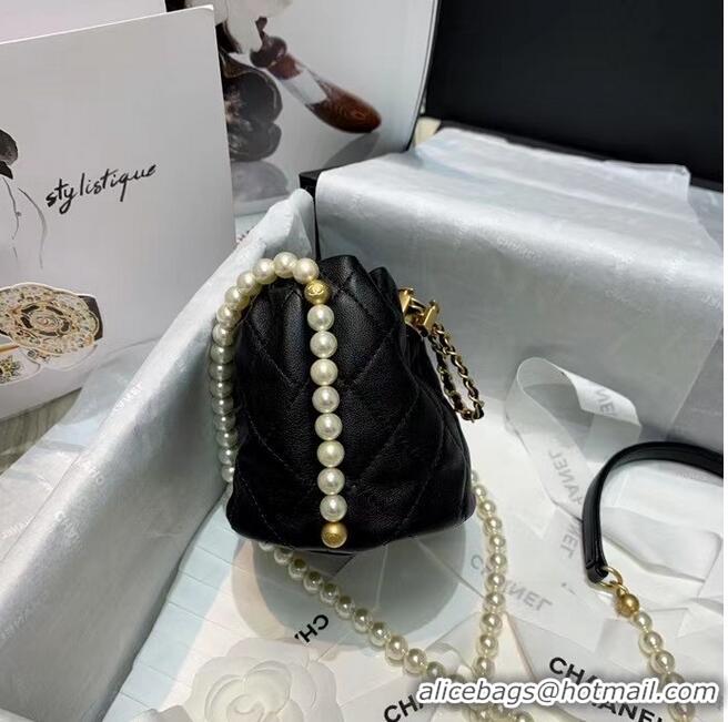 Good Quality Chanel mini drawstring bag AS2529 Black