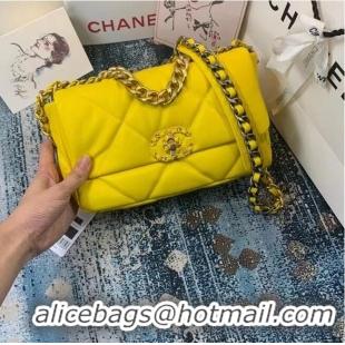 Big Discount Chanel 19 flap bag AS1160 AS1161 AS1162 yellow