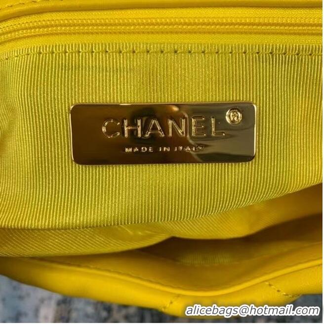 Big Discount Chanel 19 flap bag AS1160 AS1161 AS1162 yellow