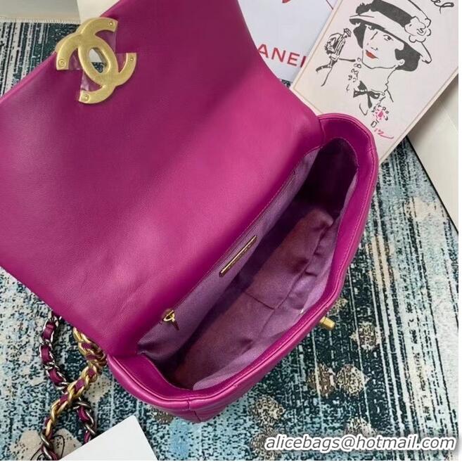 Pretty Style Chanel 19 flap bag AS1160 AS1161 AS1162 purple