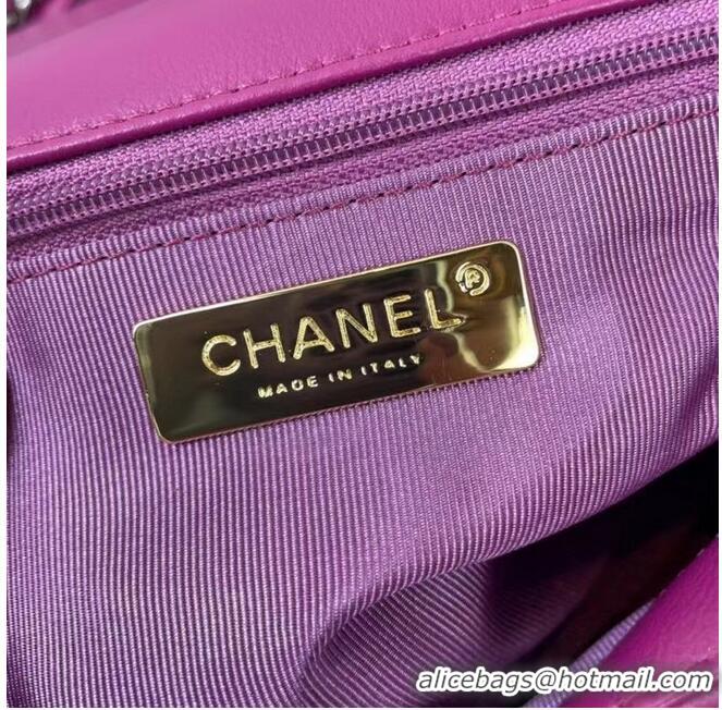 Pretty Style Chanel 19 flap bag AS1160 AS1161 AS1162 purple