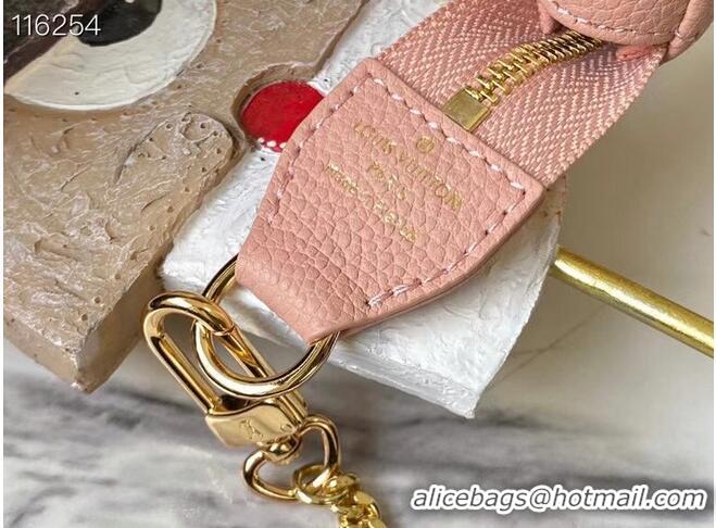 Top Design Louis Vuitton MINI POCHETTE ACCESSOIRES M80501 Bouton de Rose Pink