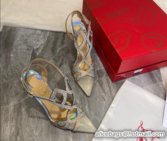 Grade Design Christian Louboutin Crystal Mesh Pumps 030830 Grey