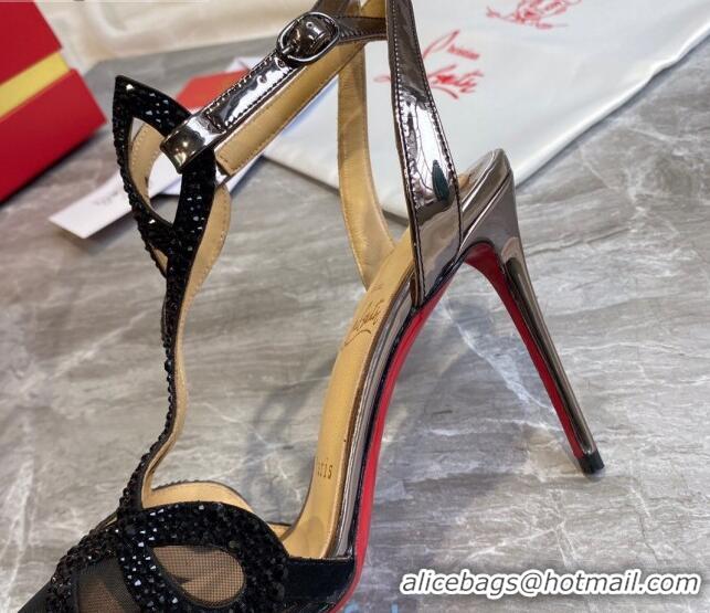 Affordable Price Christian Louboutin Crystal Mesh Pumps 030830 Black