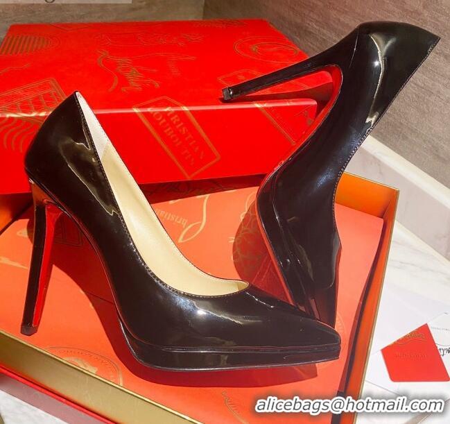 Low Price Christian Louboutin Pointed-toe Platform Pumps 11.5cm 030852 Black