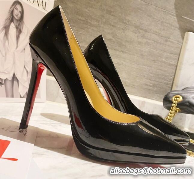 Low Price Christian Louboutin Pointed-toe Platform Pumps 11.5cm 030852 Black