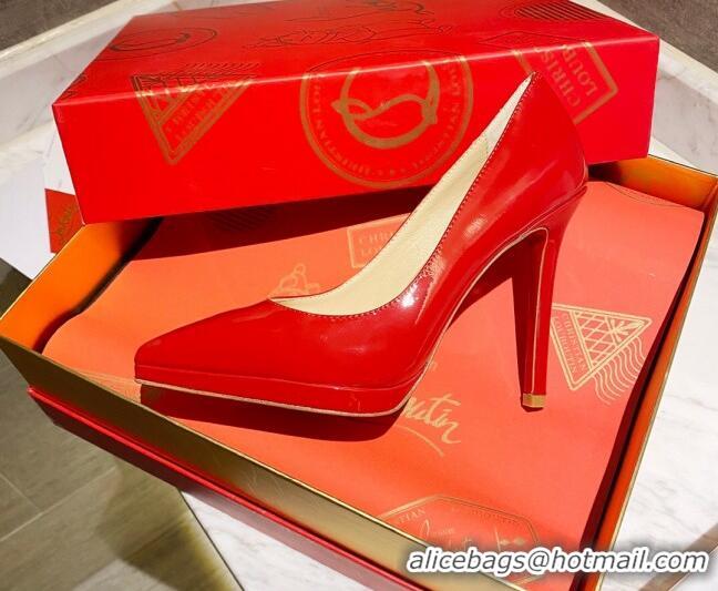 Best Price Christian Louboutin Pointed-toe Platform Pumps 11.5cm 030852 Red