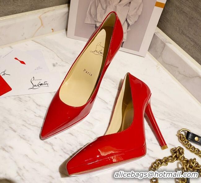 Best Price Christian Louboutin Pointed-toe Platform Pumps 11.5cm 030852 Red