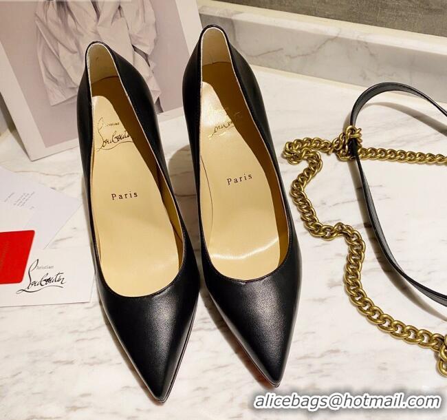 Affordable Price Christian Louboutin Calfskin Pointed-toe Platform Pumps 11.5cm 030855 Black