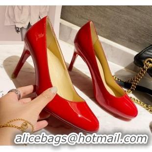 Trendy Design Christian Louboutin Calfskin Round-toe Pumps 8cm 030857 Red