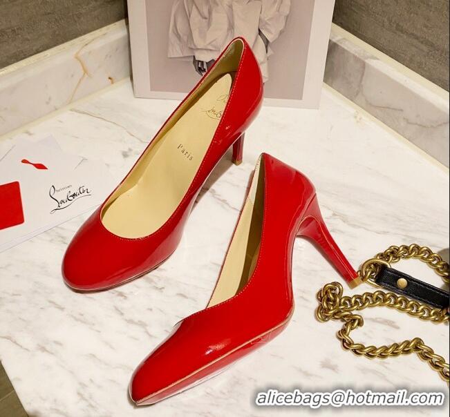 Trendy Design Christian Louboutin Calfskin Round-toe Pumps 8cm 030857 Red