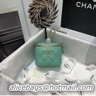 Unique Discount Chanel small vanity with chain AP2118 Green