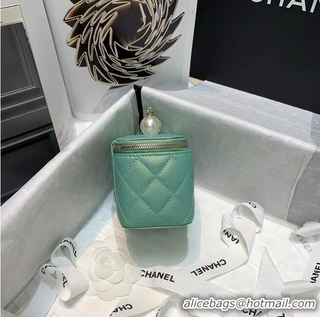 Unique Discount Chanel small vanity with chain AP2118 Green