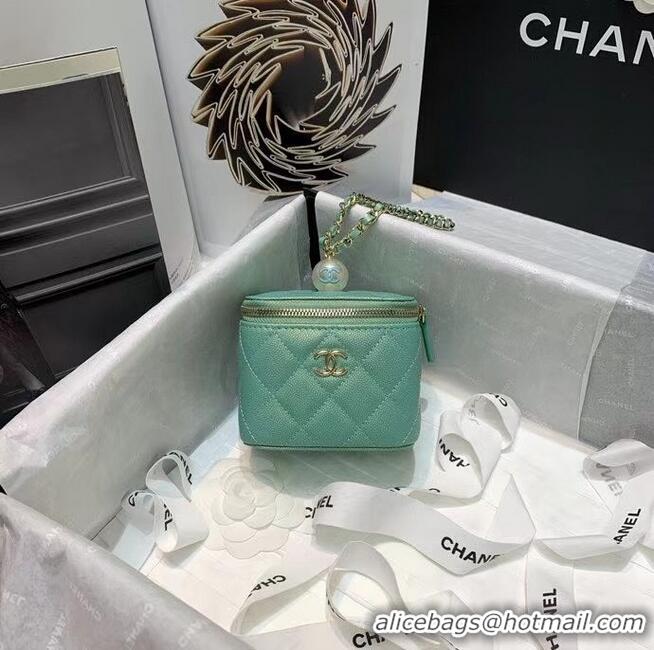 Unique Discount Chanel small vanity with chain AP2118 Green