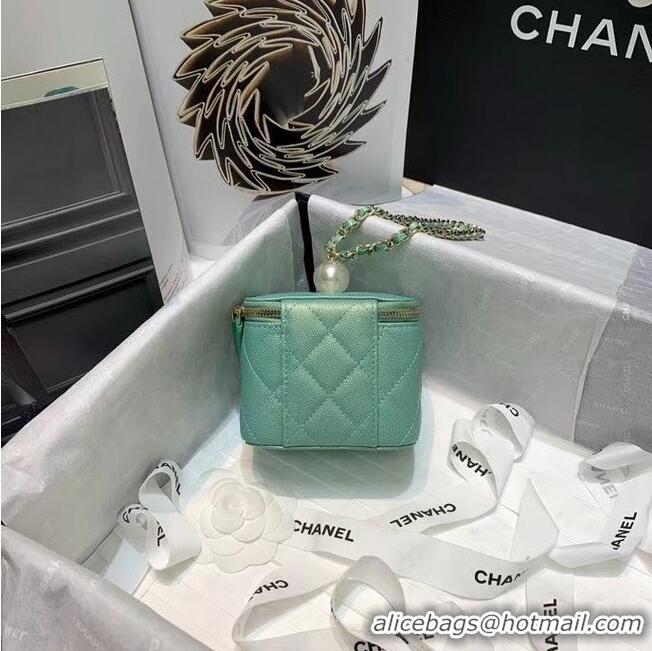 Unique Discount Chanel small vanity with chain AP2118 Green