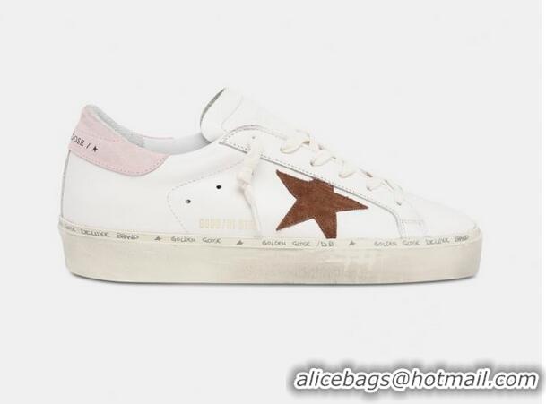 New Design Golden Goose GGDB Hi Star sneakers with brown and pink suede details GB0378