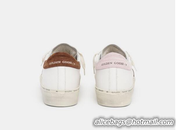 New Design Golden Goose GGDB Hi Star sneakers with brown and pink suede details GB0378