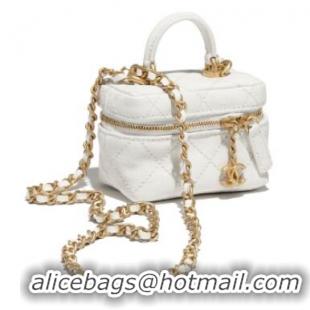 Top Quality Chanel small vanity with chain AP2194 White