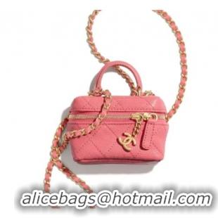 Buy Discount Chanel small vanity with chain AP2194 Pink