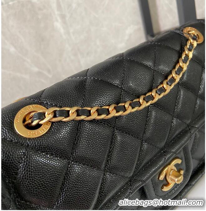 Good Product Chanel flap bag Grained Calfskin AS2357 Black