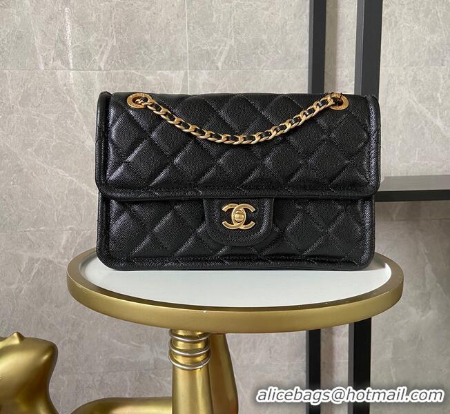 Good Product Chanel flap bag Grained Calfskin AS2357 Black