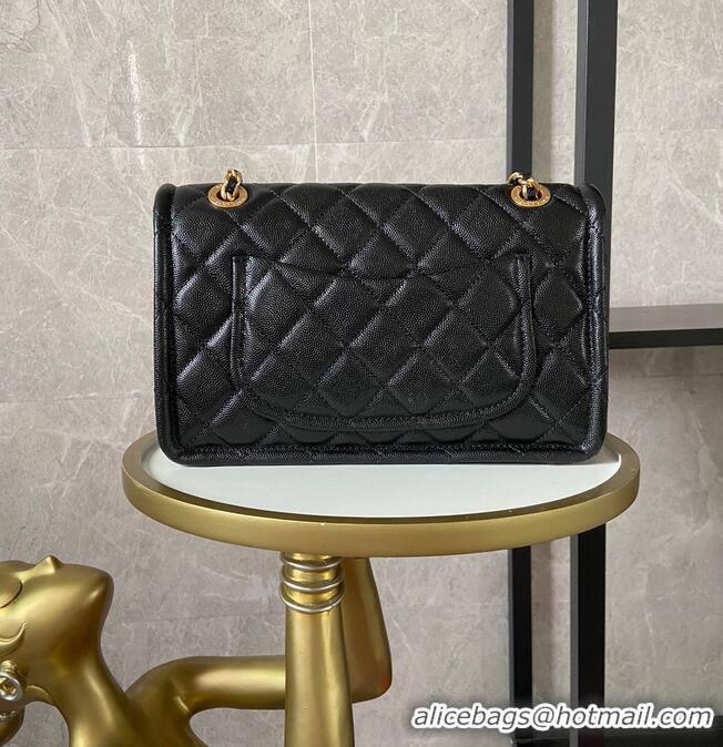 Good Product Chanel flap bag Grained Calfskin AS2357 Black