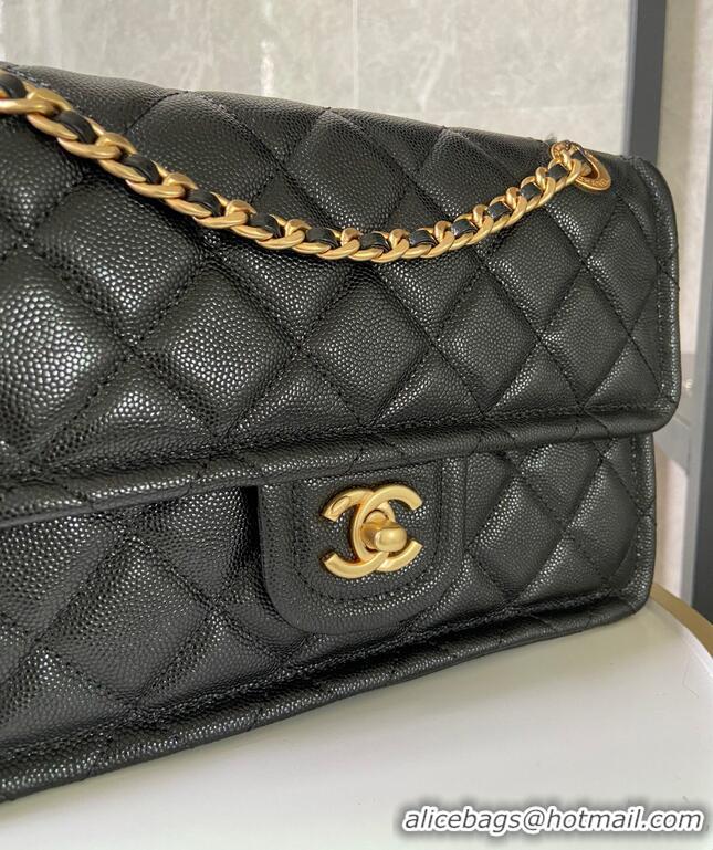 Good Product Chanel flap bag Grained Calfskin AS2357 Black