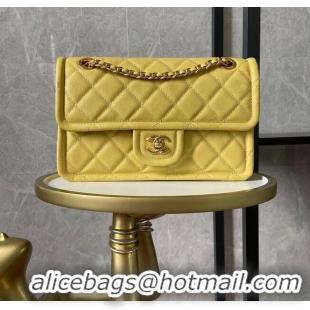 Top Grade Chanel flap bag Grained Calfskin AS2357 Yellow