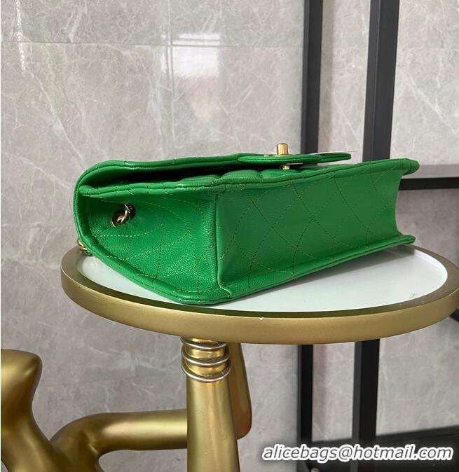 Cheapest Chanel flap bag Grained Calfskin AS2357 Green