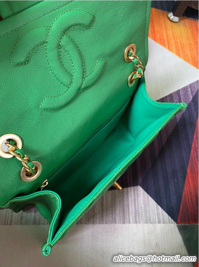 Cheapest Chanel flap bag Grained Calfskin AS2357 Green