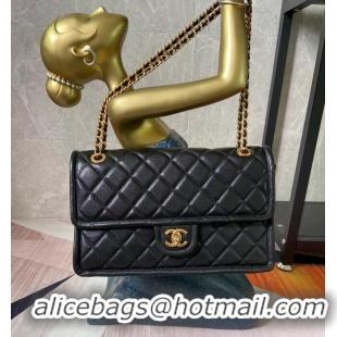 Spot Bulk Chanel flap bag Grained Calfskin AS2358 Black