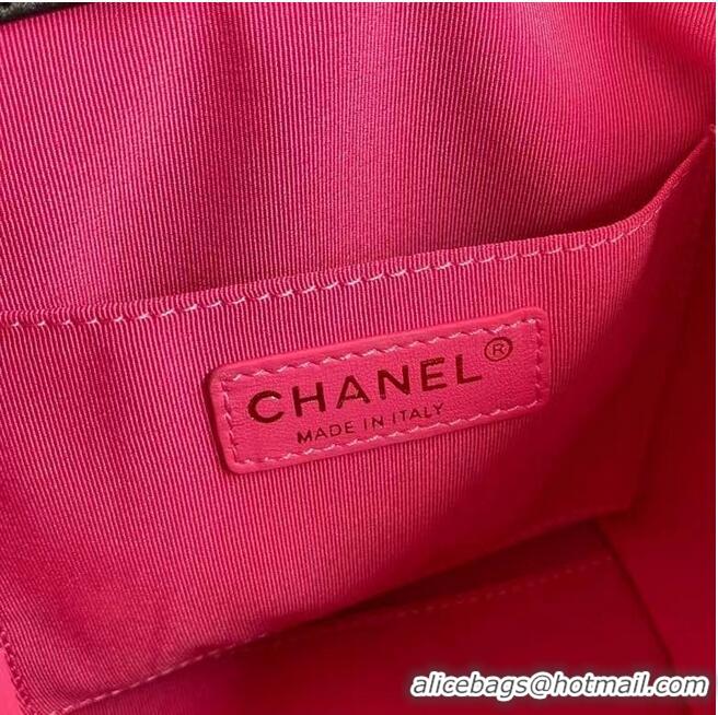 Top Quality Chanel Lambskin bucket bag AS2381 black