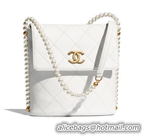 Trendy Design Chanel small hobo bag AS2503 White