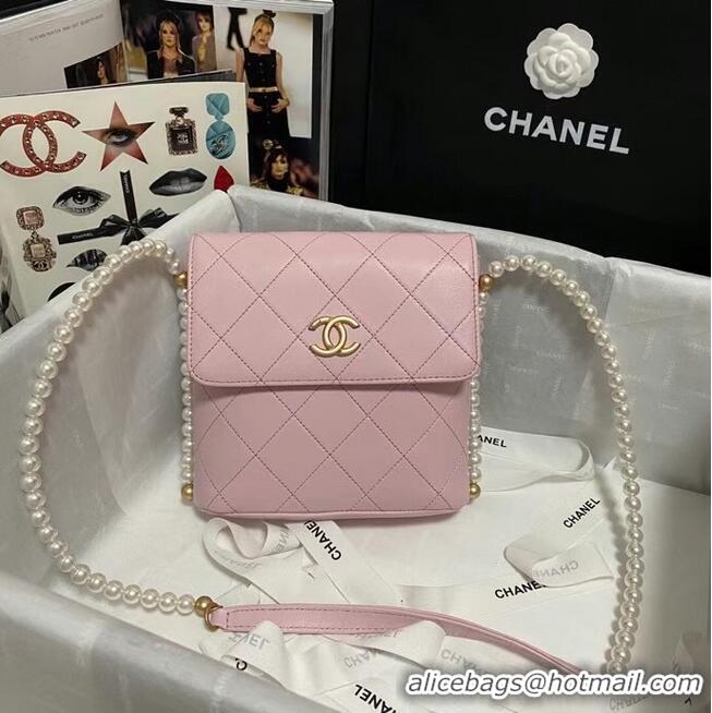 Buy Inexpensive Chanel small hobo bag AS2503 light pink