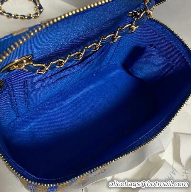 Grade Quality Chanel Weave Shoulder Bag AP1999 Blue