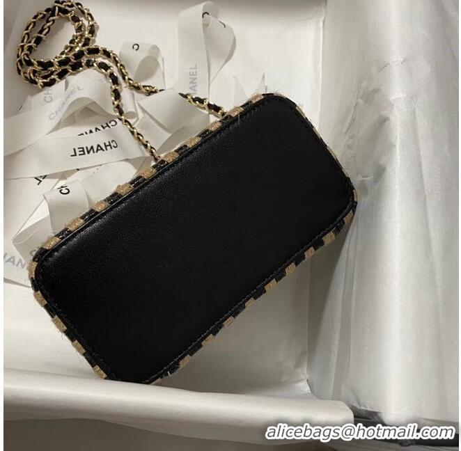 Good Taste Chanel Weave Shoulder Bag AP1999 black