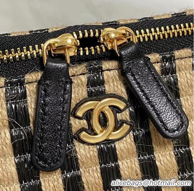 Good Taste Chanel Weave Shoulder Bag AP1999 black