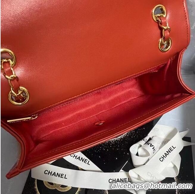 Promotional Chanel Flap Shoulder Bag Weave AS2419 red