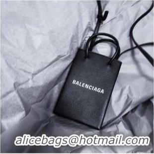 Buy Cheap Balenciaga Original Leather Mini Shopper Bag B152865 black