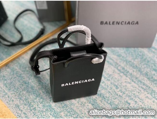 Buy Cheap Balenciaga Original Leather Mini Shopper Bag B152865 black