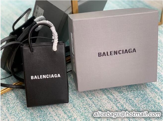 Buy Cheap Balenciaga Original Leather Mini Shopper Bag B152865 black