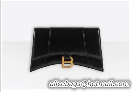 Low Cost Balenciaga HOURGLASS CHAIN BAG B164497 black